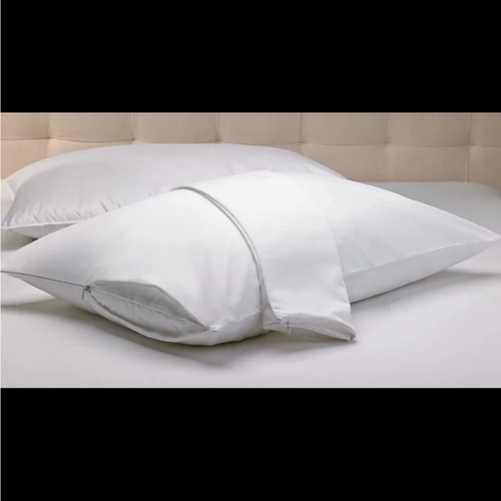 2 IHG Cotton Blend Standard Queen Pillow Protector Prevent Airbnb VRBO